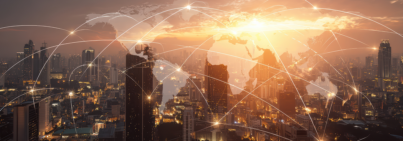 City skyline background